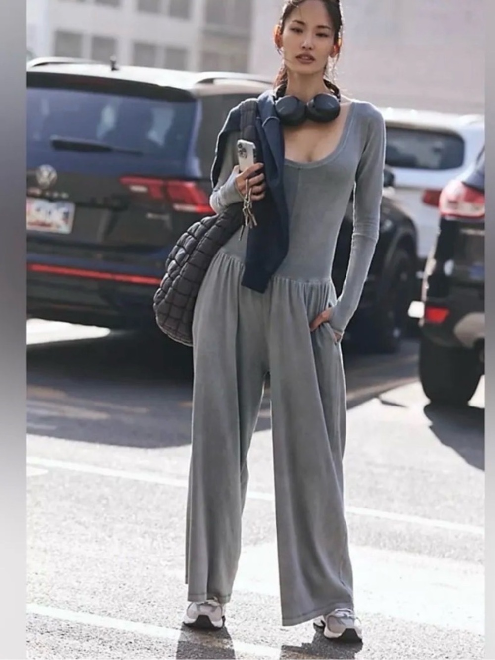 NWT FP Movement Hot Shot Wide Leg Onsie in Summer Storm - SOLD OUT